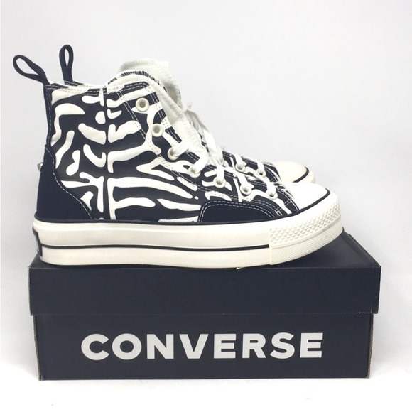 Converse Chuck Taylor All Star High Top Women's Black Egret Sneaker, NIB - Picture 2 of 12